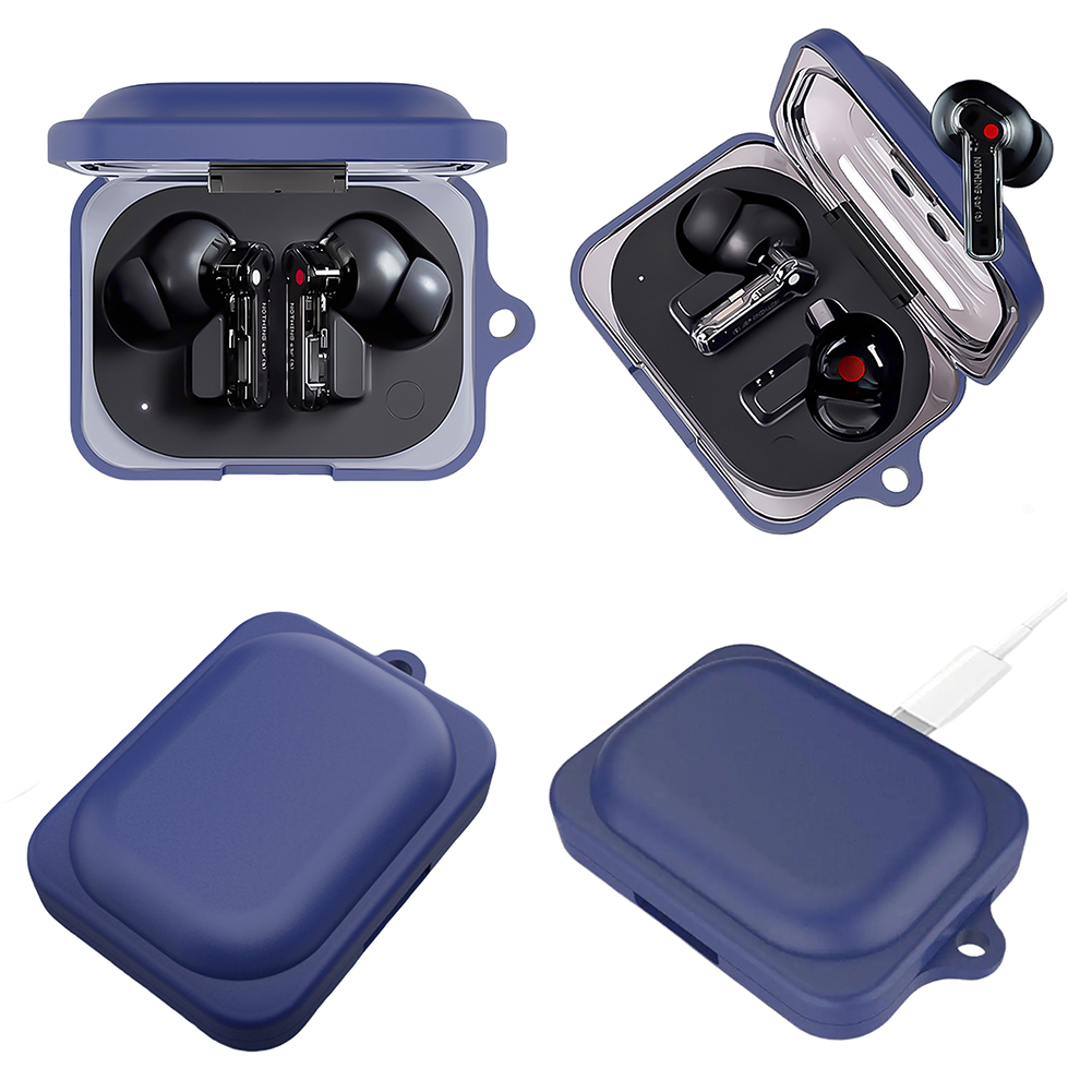 Earbuds Charging Case - เคสซิลิโคนสำหรับหูฟัง ป้องกันการตกกระแทก พร้อมคาราบิเนอร์ สำหรับหูฟัง Nothing Ear