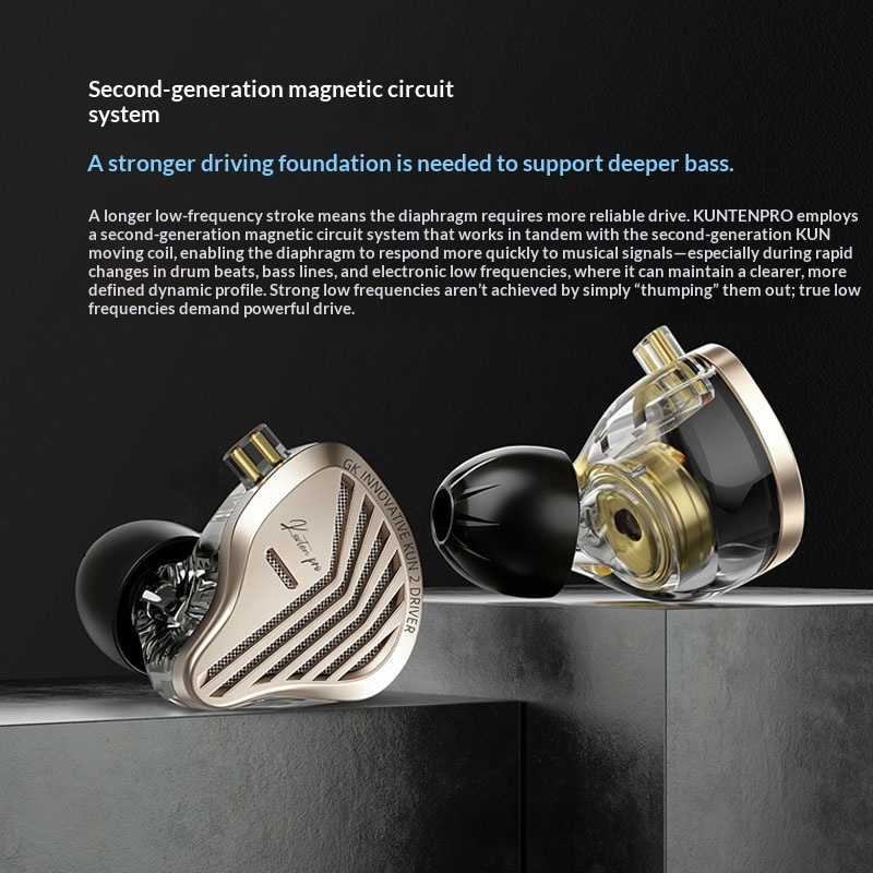 Audiophile Headphone Wired - GK KUNTEN PRO หูฟังอินเอียร์ HiFi รุ่นที่สอง