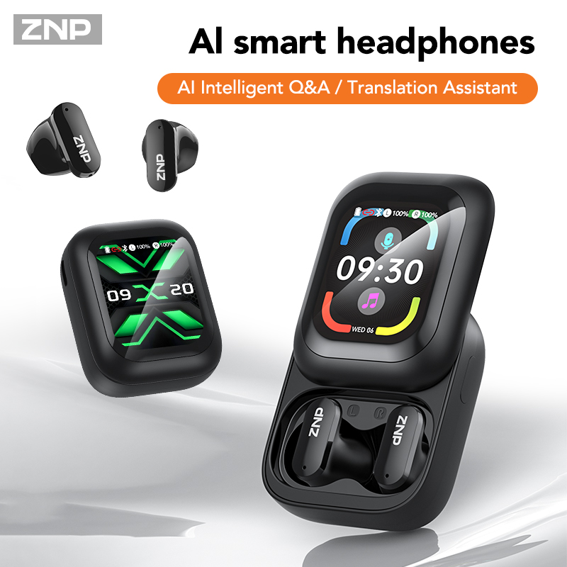 Earbuds Charging Case - หูฟังไร้สาย ZNP N04 TWS พร้อมหน้าจอสัมผัส รองรับบลูทูธ