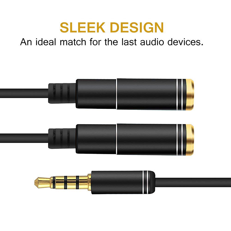 3.5มม.Y Mobile Audio Splitter  - Earphone Splitter Jack บทวิจารณ์และราคา