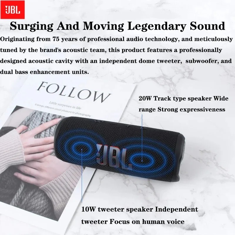 ลำโพงบลูทูธ JBL Flip 6 น้ำหนัก - Jbl Speaker Flip 6 บทวิจารณ์และราคา